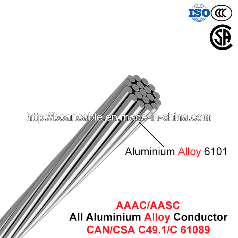  AAAC/Aasc Conductor, tous les conducteurs en alliage aluminium (CAN/CSA CS 49,1)