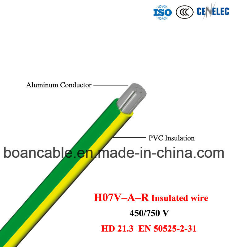  H07V-a-R, Al/cabo com isolamento de PVC, HD 21.3, EN 50525-2-31