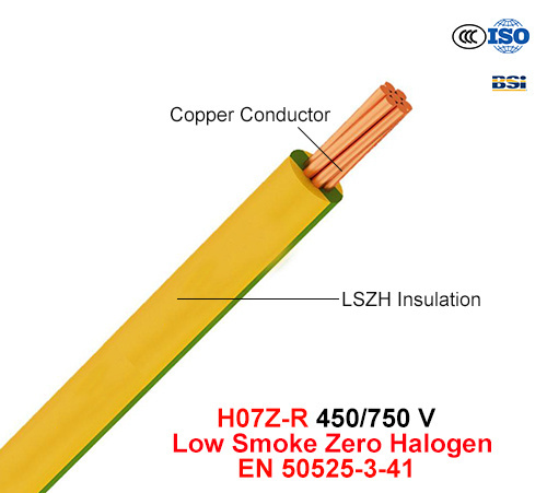 H07z-R, Electric Wire, 450/750 V, Cu/Lszh (LS0H) Cable (EN 50525-3-41)