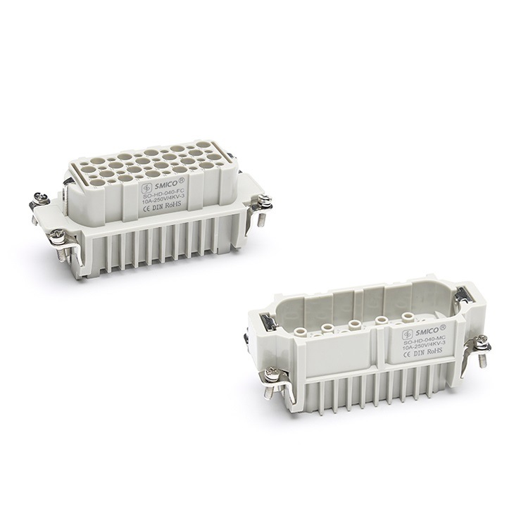 
                                 HD-Steckverbinder, robuste Ausführung, 40-polig, Crimpanschluss, 10A, HD-040-Mc                            