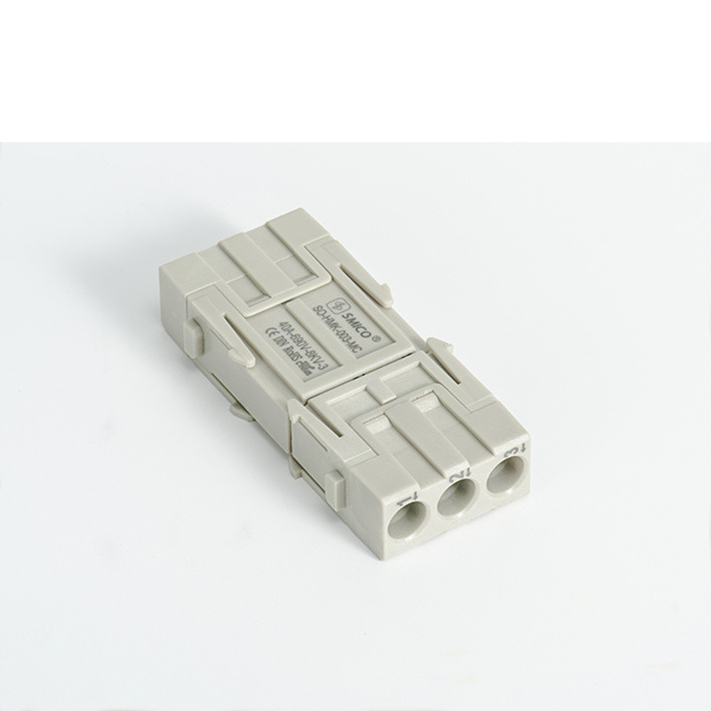  Hm modular de 3 pinos do conector de serviço pesado de cravar Harting semelhantes 09140033001