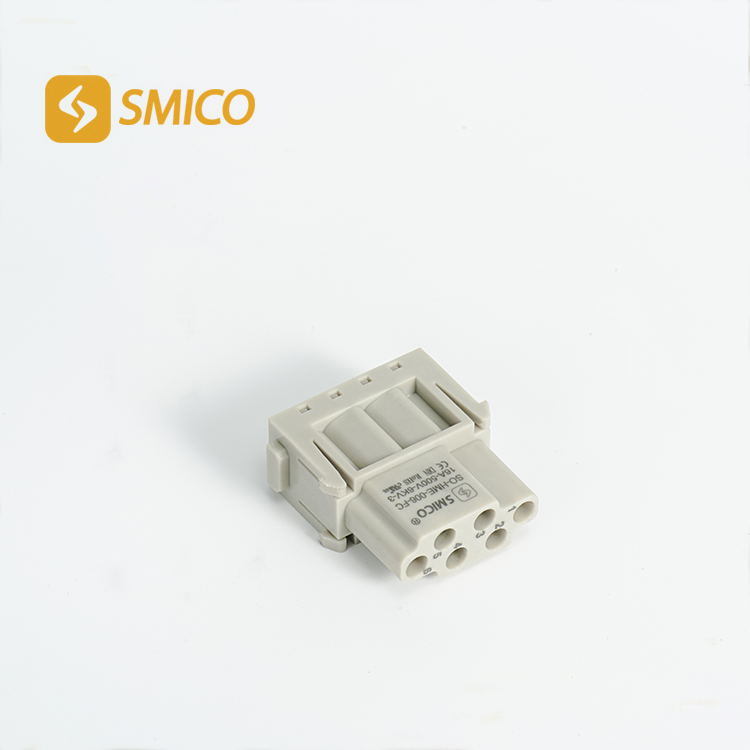 
                                 HME-006 6-poliger modularer Crimp-Steckverbinder für Hohe Beanspruchung, IP65, Harting Han E-Typ Ersetzen                            