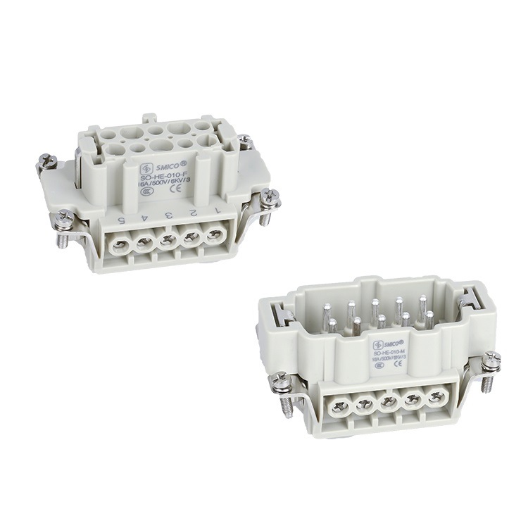 Insert Male/Female 10pins He-010-M/F Heavy-Duty Connector