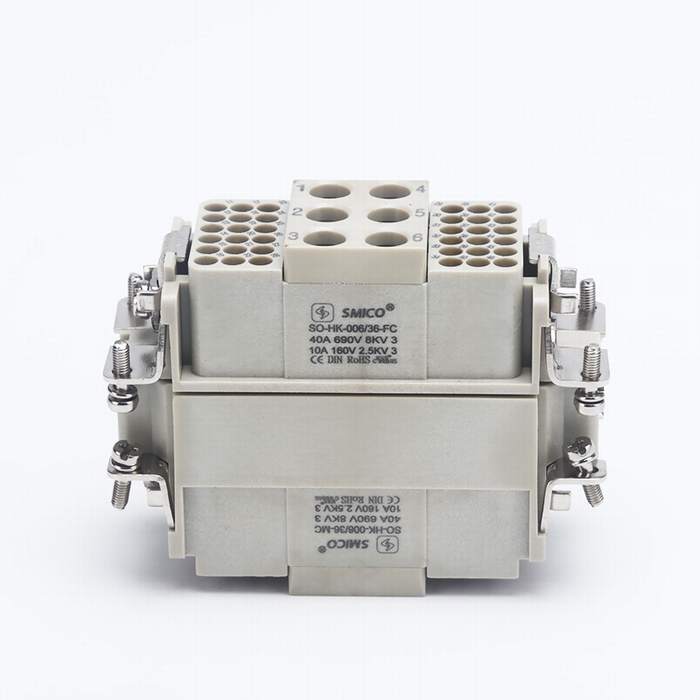 
                                 Así HK-006/36 Heavy Duty conector terminal de cable de conector impermeable Aoto Harting piezas 09380423101 09380423001                            