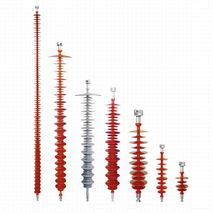 High Voltage Polymeric Long Rod Epoxy Silicone Rubber Insulators Suspension