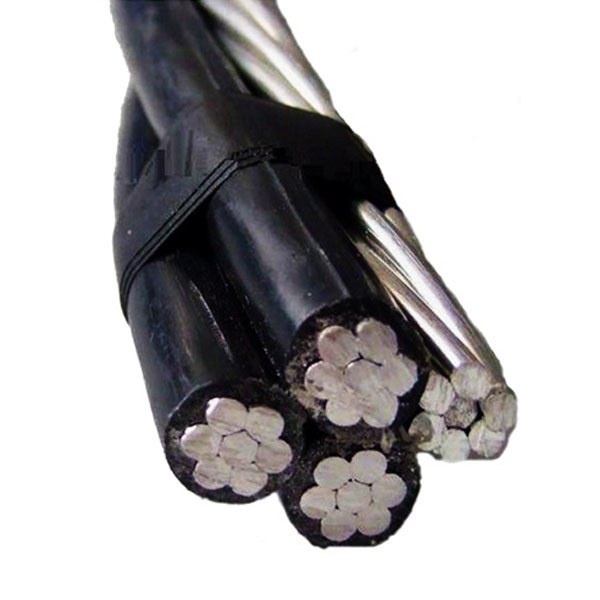  0.6/1kv Icea Standarddraht ABC-Kabel des service-Absinken-Triplex Aluminiumpanzerkrebs-Kabel-2/0AWG