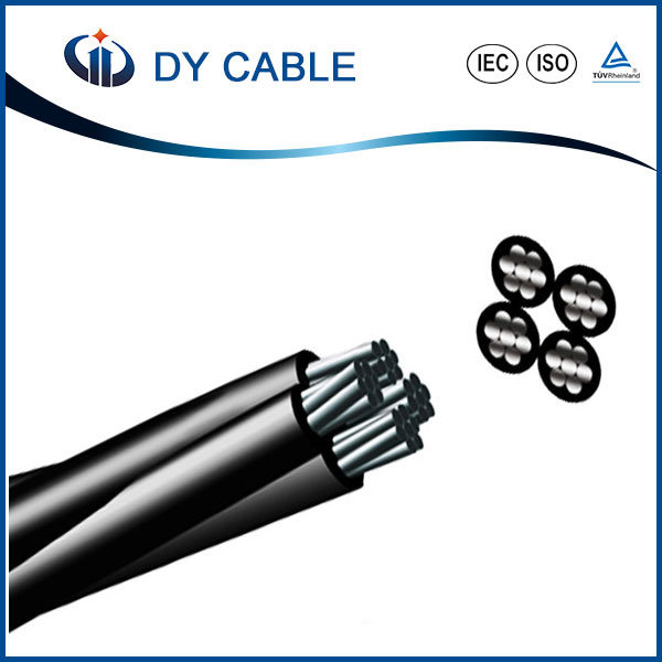  0.6Kv/1кв/36кв/XLPE ПВХ/PVC электрический кабель питания Areial ABC/AAC/ACSR проводник концентрические твердых