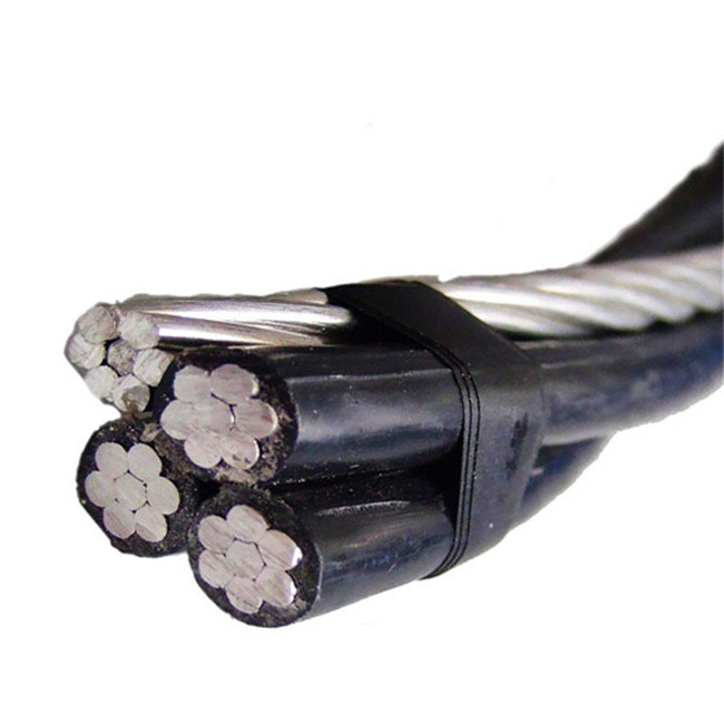  2/0 Kabel van het Aluminium ABC van de Kabel van de Daling van de Dienst van AWG Verdraaide