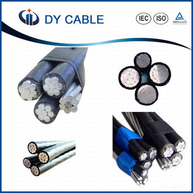 AAC Wire ACSR Netural Cable 4 AWG Triplex Aluminum Clam ABC Cable