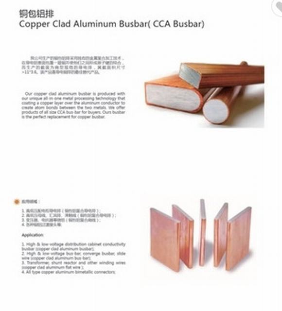 
                                 Sbarra collettrice bimetallica del piatto di transizione del CCA dell'alluminio placcato di rame                            