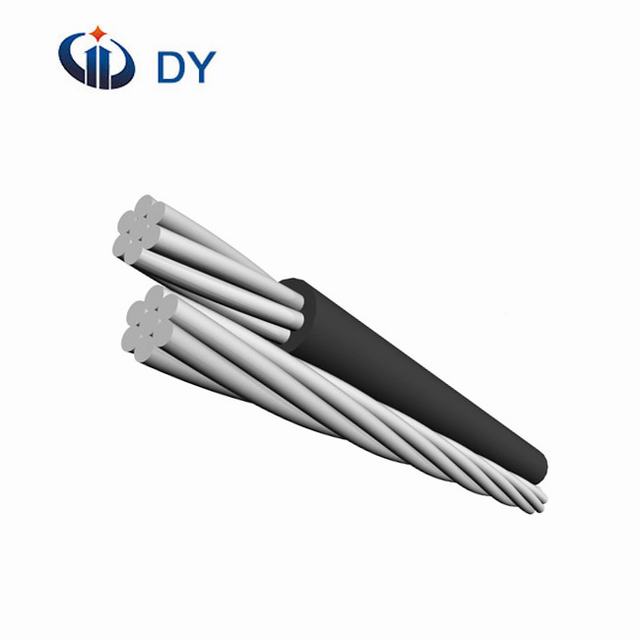  Duplex Pekingese torsadée conducteur aluminium câble isolés en polyéthylène réticulé ABC