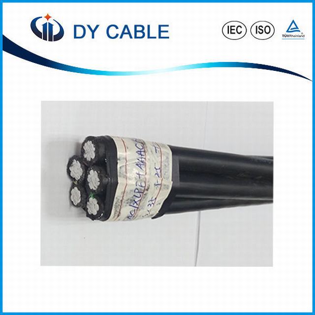  PVC/XLPE obenliegender Energien-Aluminiumleiter-Luftbündel-Kabel