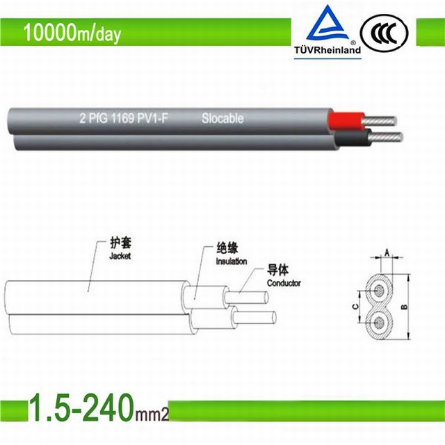 Solar-PV Mc4 Verbinder-Kabel TUV-6mm2