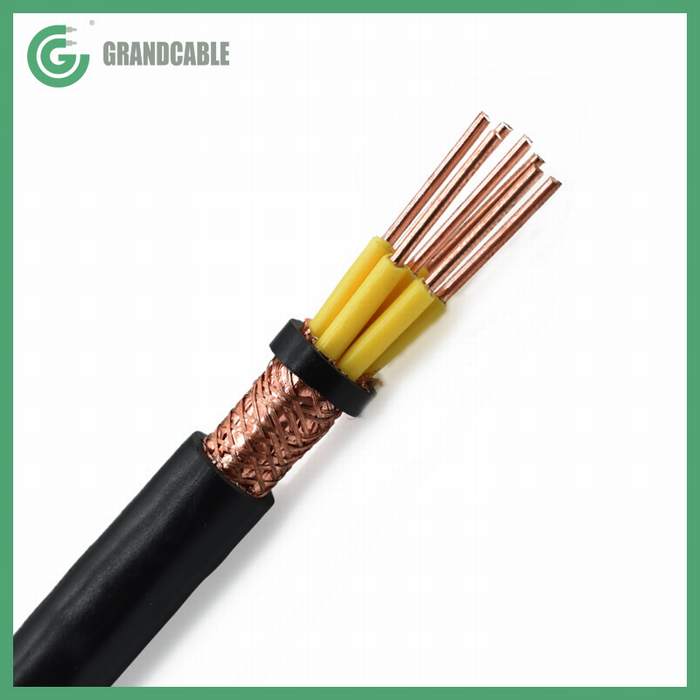 0.3/0.5kV 4X4mm2 Copper Wire Braiding PVC Insulation Low Voltage Control Power Cable