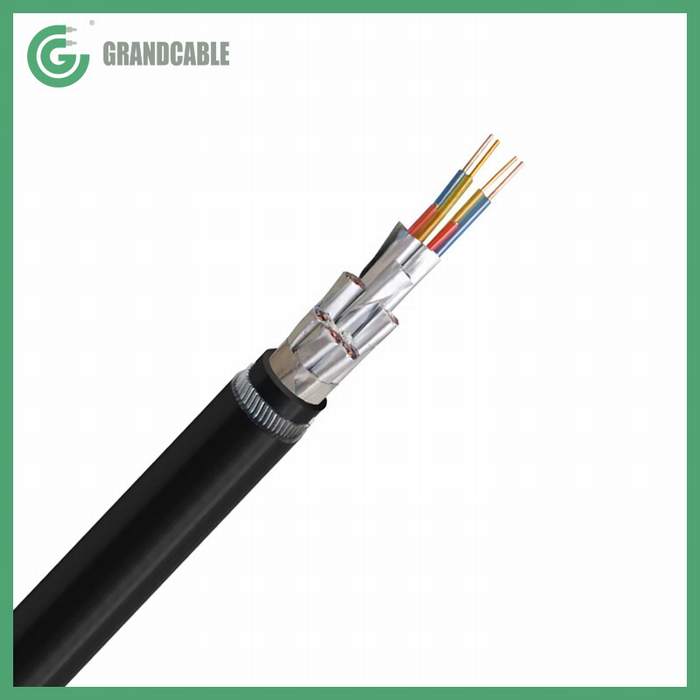 12X2X2.5mm2 Anti-Termite Twisted Pair XLPE Aluminum Foils Polyster Screened Armoured PE sheathed Instrumentation Cable
