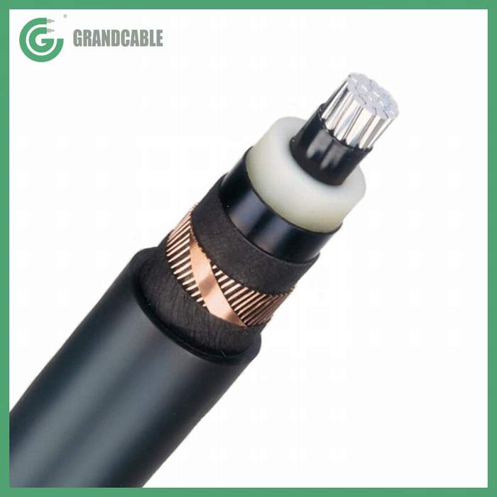 3.5/6kV 1X25mm2 Aluminum Conductor XLPE Insulation Copper Wire Screened Medium Voltage Power Underground Cable