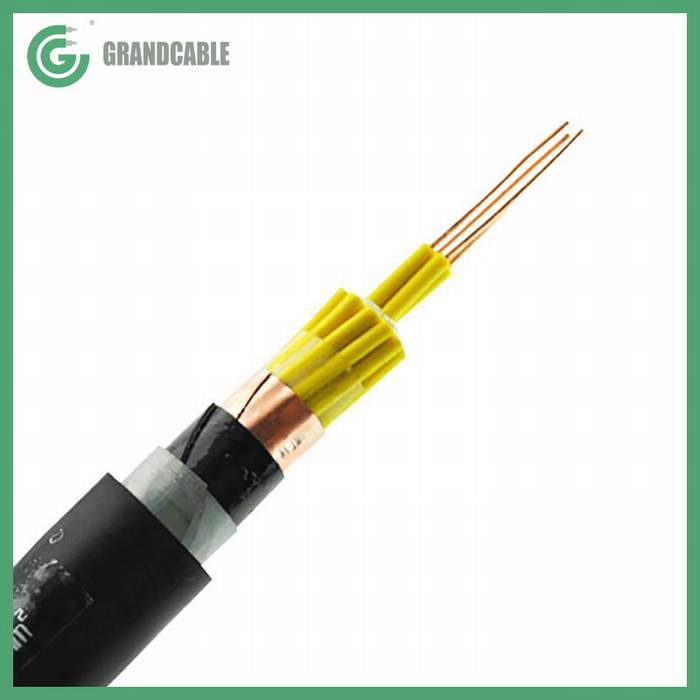 
                                 Cinta de cobre flexible se proyectó la cinta de PVC de acero blindado del cable de control 4C*4mm2                            