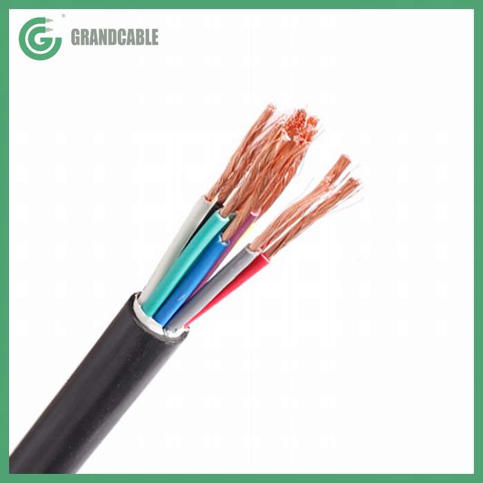 Low Smoke Halogen Free 10X0.75mm2 LSZH Flexible Control Cable 300/500V