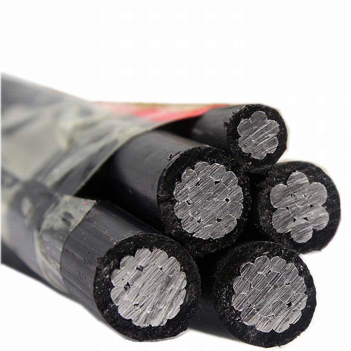 
                                 Aluminio 0.6/1.0kv XLPE Conductores aislados con PVC, PE eléctrico toldo 3*35+54.6+16sqmm Cable ABC                            