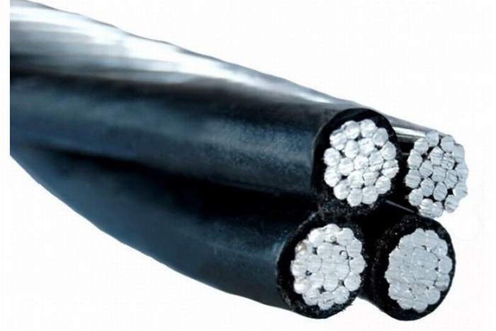0.6/1.0kv XLPE PE PVC Insulated Overhead Aluminum Cable 3*95+95sqmm Service Drop ABC Cable