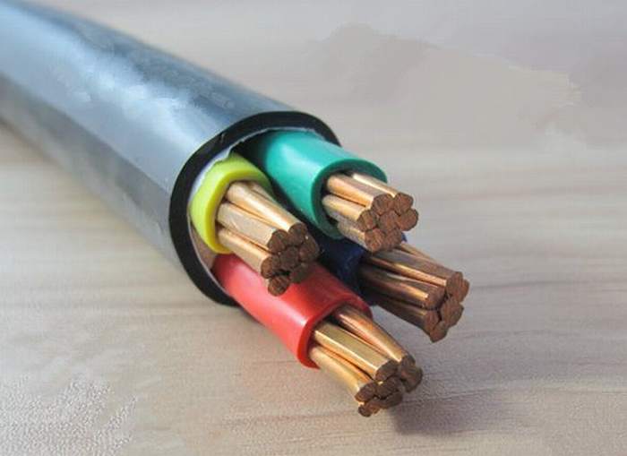 
                                 0.6/1kv Conducteur en cuivre 4 conducteurs isolés de PVC Câble électrique                            