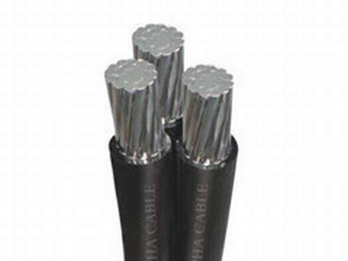 
                                 3 основных витого алюминиевого сплава проводник PE изолированный кабель ABC                            