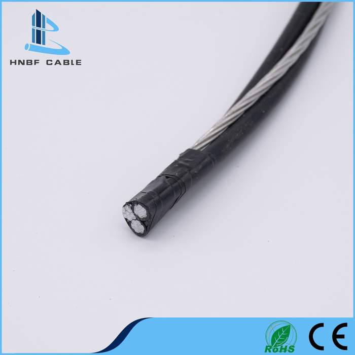 
                                 3X2AWG Aluminiumleiter XLPE oder PET Isolierungs-Triplex Service-Absinken ABC-Kabel                            
