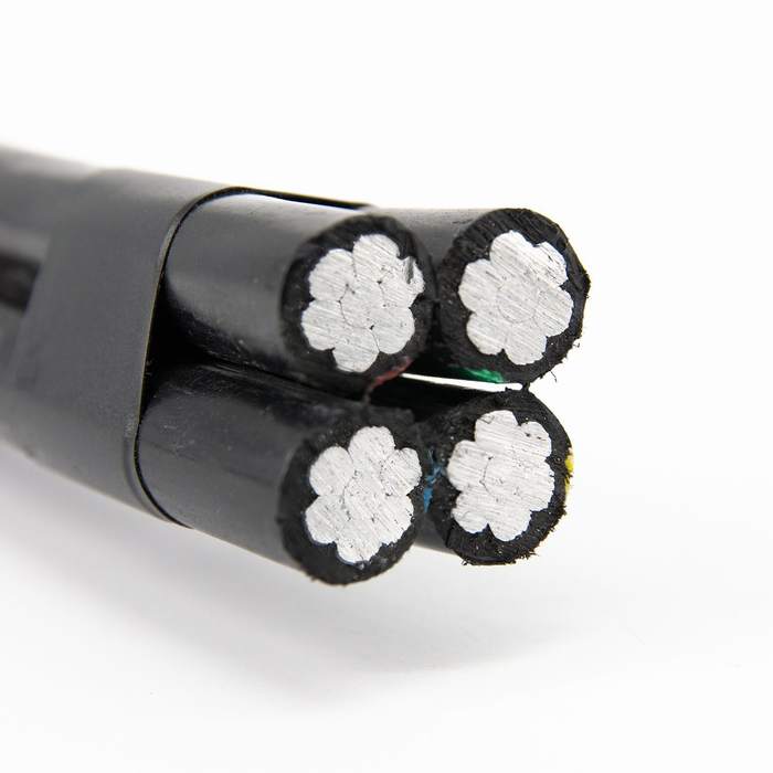 
                                 4*16mm2 AAC Conducteur câble antenne isolés en polyéthylène réticulé Bundle ABC pour la transmission                            
