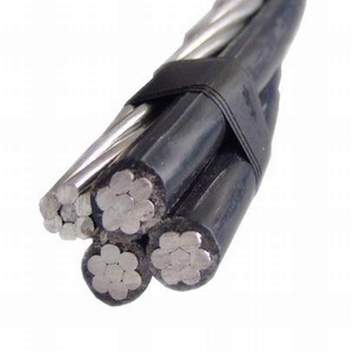 
                                 Câble d'ABC duplex, triplex, quadruplex Service Drop, isolation en polyéthylène réticulé à 4 coeurs en aluminium CONDUCTOR CABLE D'Antenne de frais généraux                            