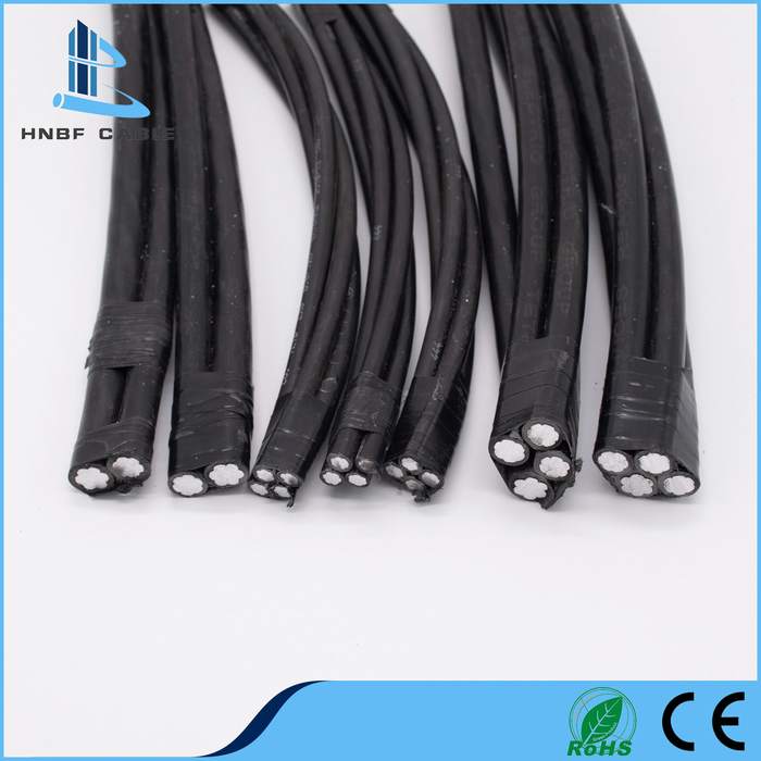Aluminum Conductor XLPE/PE Insulated 2*185samm Overhead Aerial Bundled ABC Cable