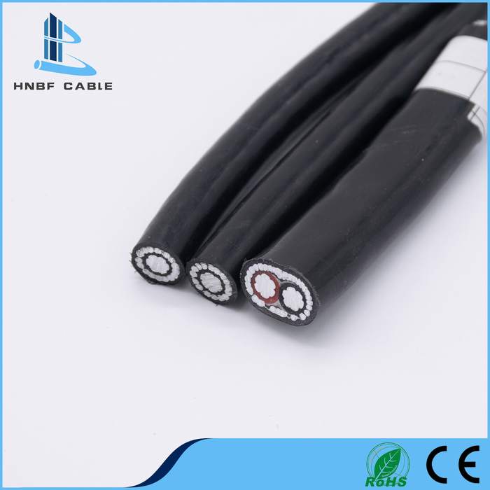 Low Voltage 3*4AWG 8000 Series Aluminum Alloy Conductor XLPE Insulated Electric Wire Concentric Cable