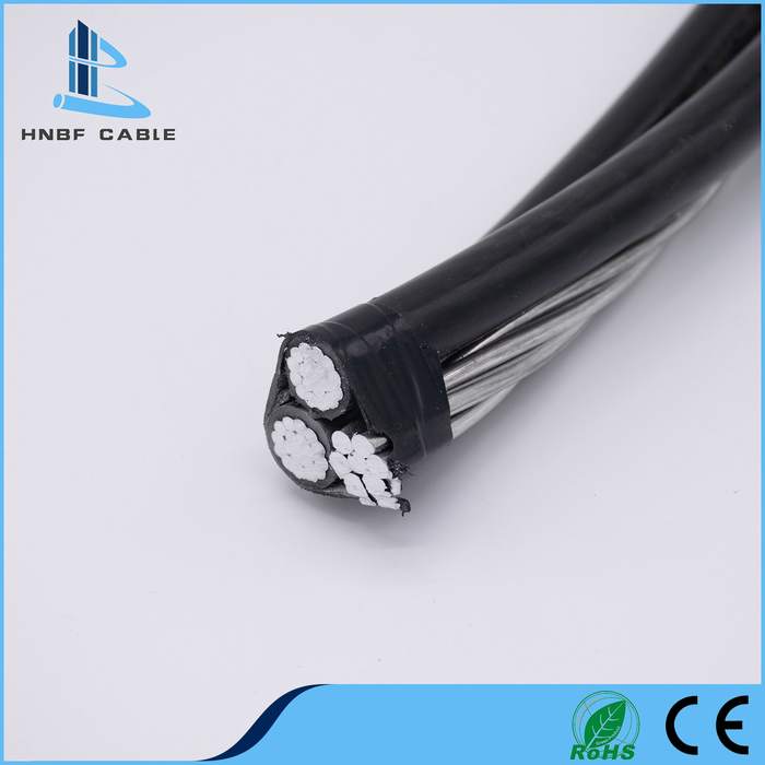 
                                 Tension faible conducteur aluminium XLPE/PE/isolant en PVC 2*50+50mm2 Drop Service ABC Frais généraux de câble Câble électrique                            