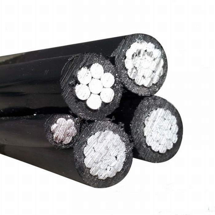 NFC-33 209 Aluminum Conductor XLPE PE PVC Insulation Cable 3*25+54.6+16sqmm Overhead ABC Cable