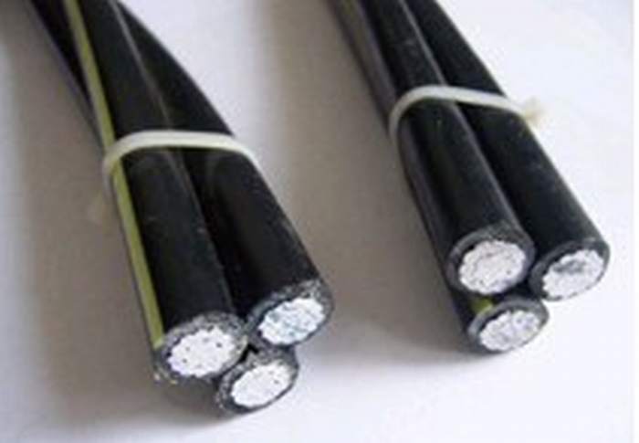 
                                 AAC Triplex Core Service isolés en polyéthylène réticulé drop câble ABC                            