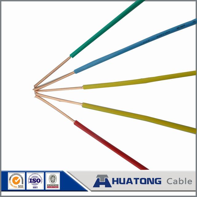 
                                 450/750V Cable de tierra recubierto de PVC Green-Yellow Cable Eléctrico cable de masa con una alta calidad                            