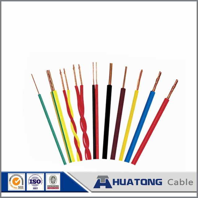 
                                 BV el cable solo filamento de cable de cobre verde amarillo el cable de masa                            