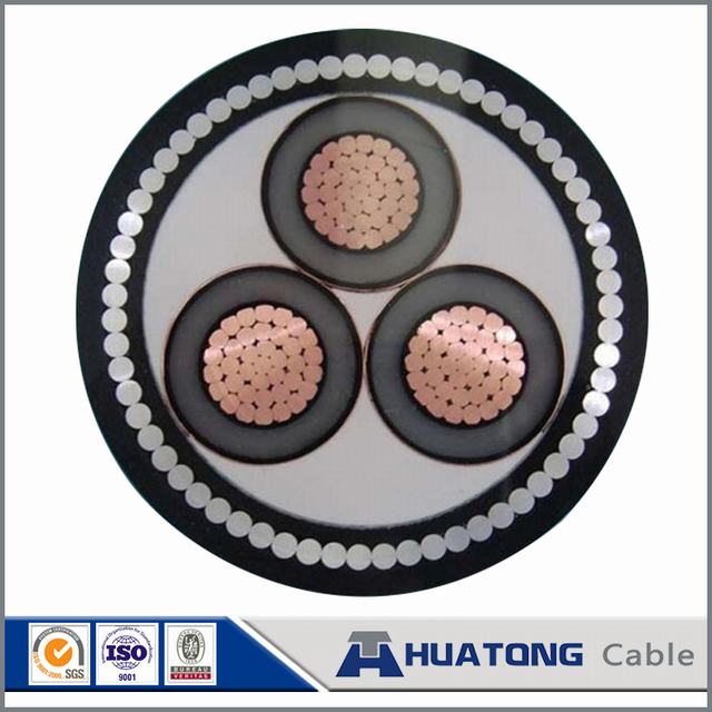 
                                 La moyenne tension 3 Core conducteur de cuivre/aluminium Câble d'alimentation blindés isolés en polyéthylène réticulé                            