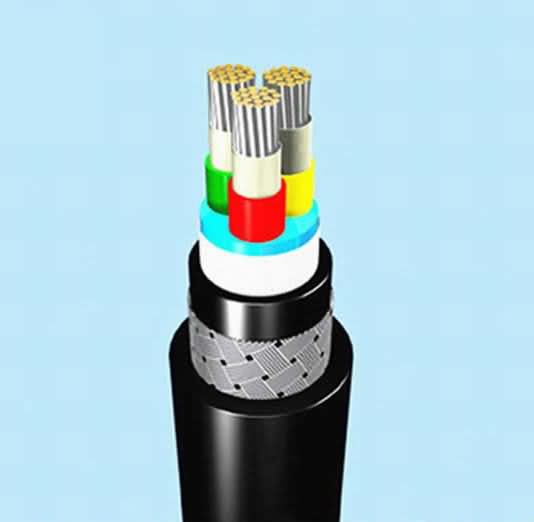  0.6/1kv XLPE de 4 núcleos a 1,5 mm/Epr único cable de cobre aislado de la funda de cable submarino de PVC