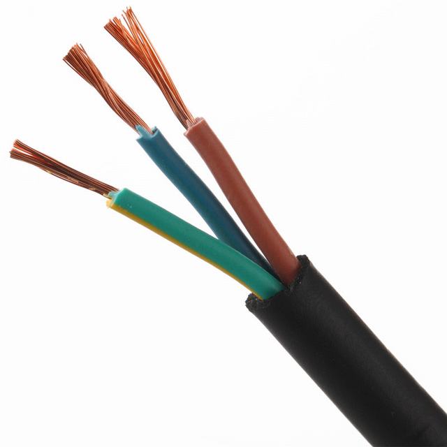 
                                 300/500V 3 Core 1,5 мм2/2.5мм2 H05VV-F кабеля с ПВХ изоляцией изолированные гибкие медные провода                            