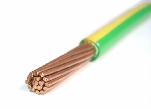  600V 95 120mm carré (vert & jaune) Câble de cuivre isolés en PVC