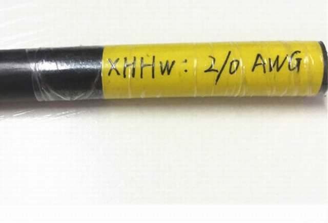  Aleación de aluminio de la serie AA-8000 aislamiento XLPE cable AWG XHHW-2 2/0con UL44 Listado