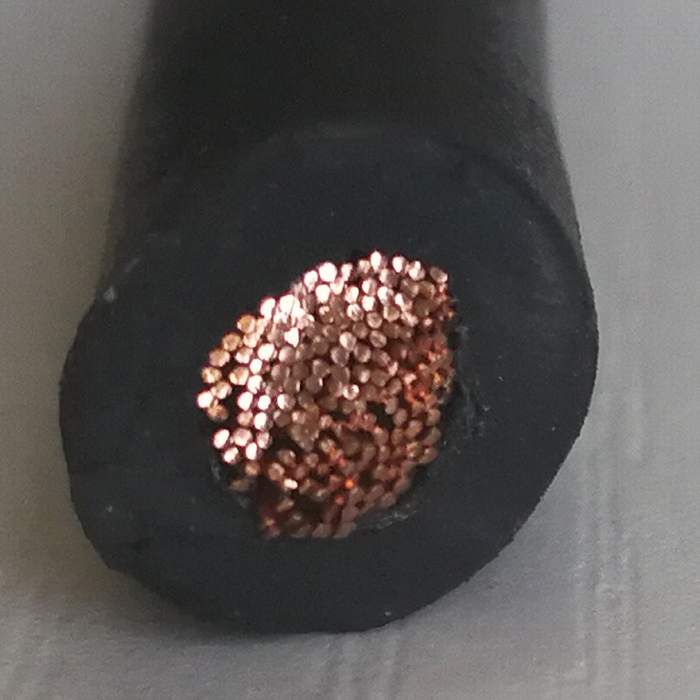 
                                 Cor preta cobre mole 50 mm2 Fio de Soldagem Flexível                            