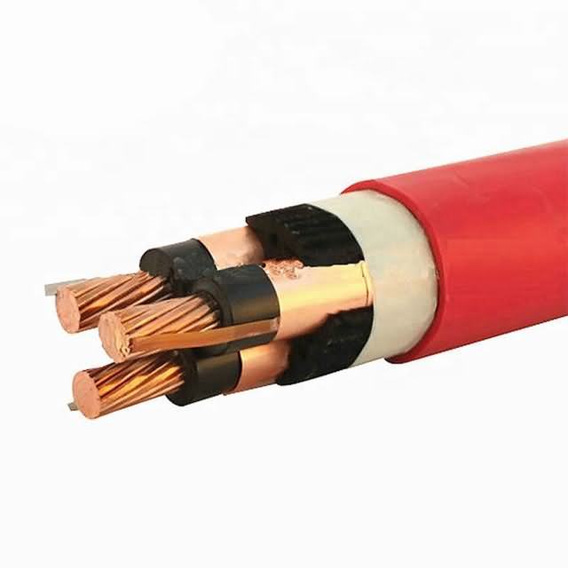  Núcleo único de cobre Isolados em XLPE Blindagem fita de cobre embainhados Unarmoured PVC ou fita de aço ou aço para cabo de alimentação blindados