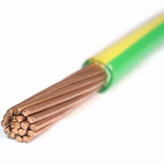 Медный провод желтого цвета зеленый заземляющий кабель