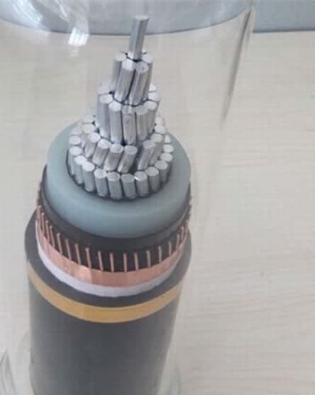 Electric Single Core XLPE Insulated Copper Wire Shield 11kv Aluminum Power Armour Cable