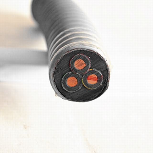  Bomba sumergible eléctrica plana por cable/Cable de la bomba de aceite sumergible ronda