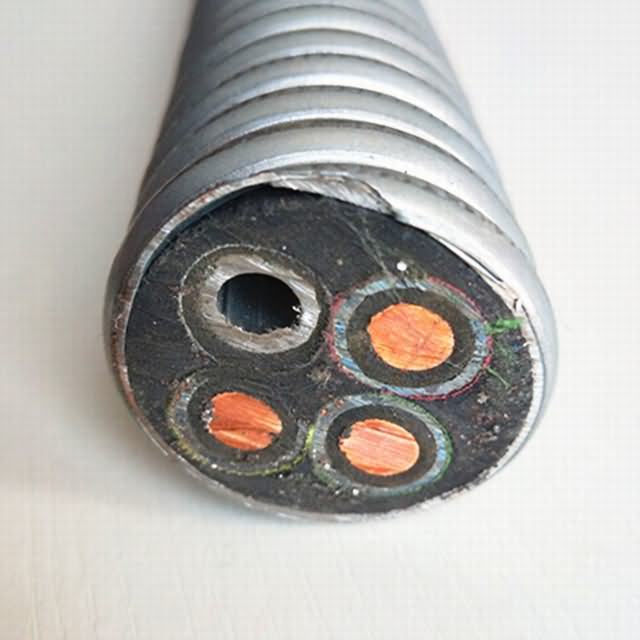  Cinta de acero galvanizado Interlocked Bomba de aceite sumergible Cable