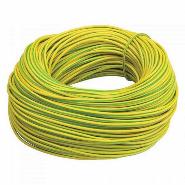 Green Yellow PVC 50mm2 Earth Cable with Copper Conductor