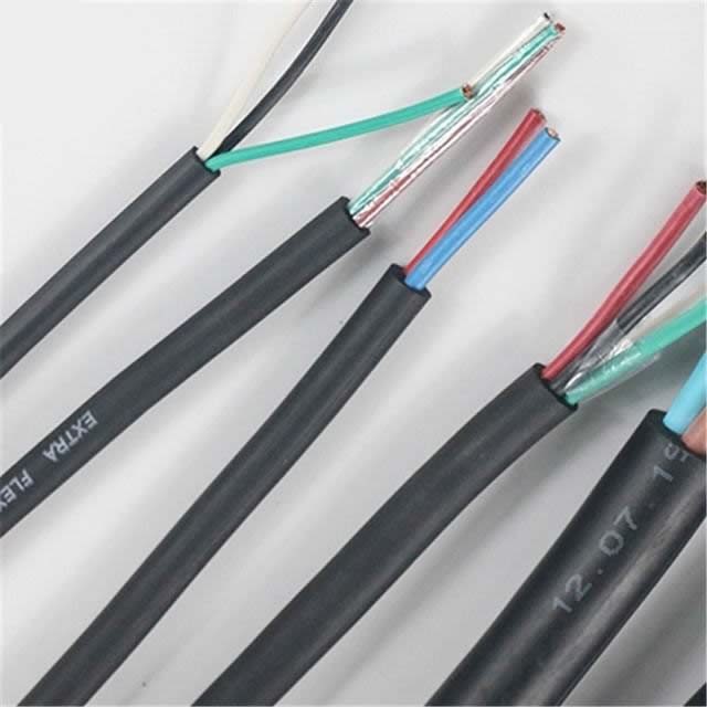  H07RN-F 4*2,5 VDE câble en caoutchouc standard, câble en caoutchouc souple en silicone, caoutchouc de la gaine du câble de soudage