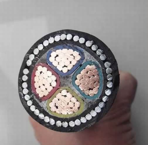IEC 60502-1 Standard 4*50mm2 0.6/1kv XLPE Insulated Steel Wires Armored Power Cable